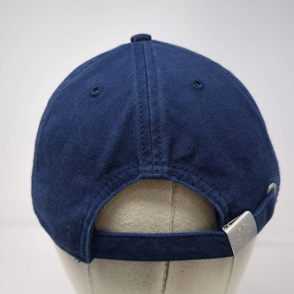 Lucky Brand Baseball Cap Blue OS Clover Patch Adjustable Cotton Slideback Hat
