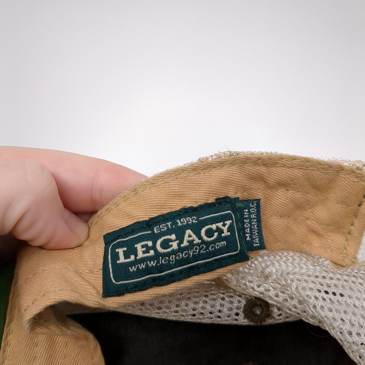 IdaPac Snapback Trucker Hat Gray OS Adjustable Embroidered Mesh Back Legacy