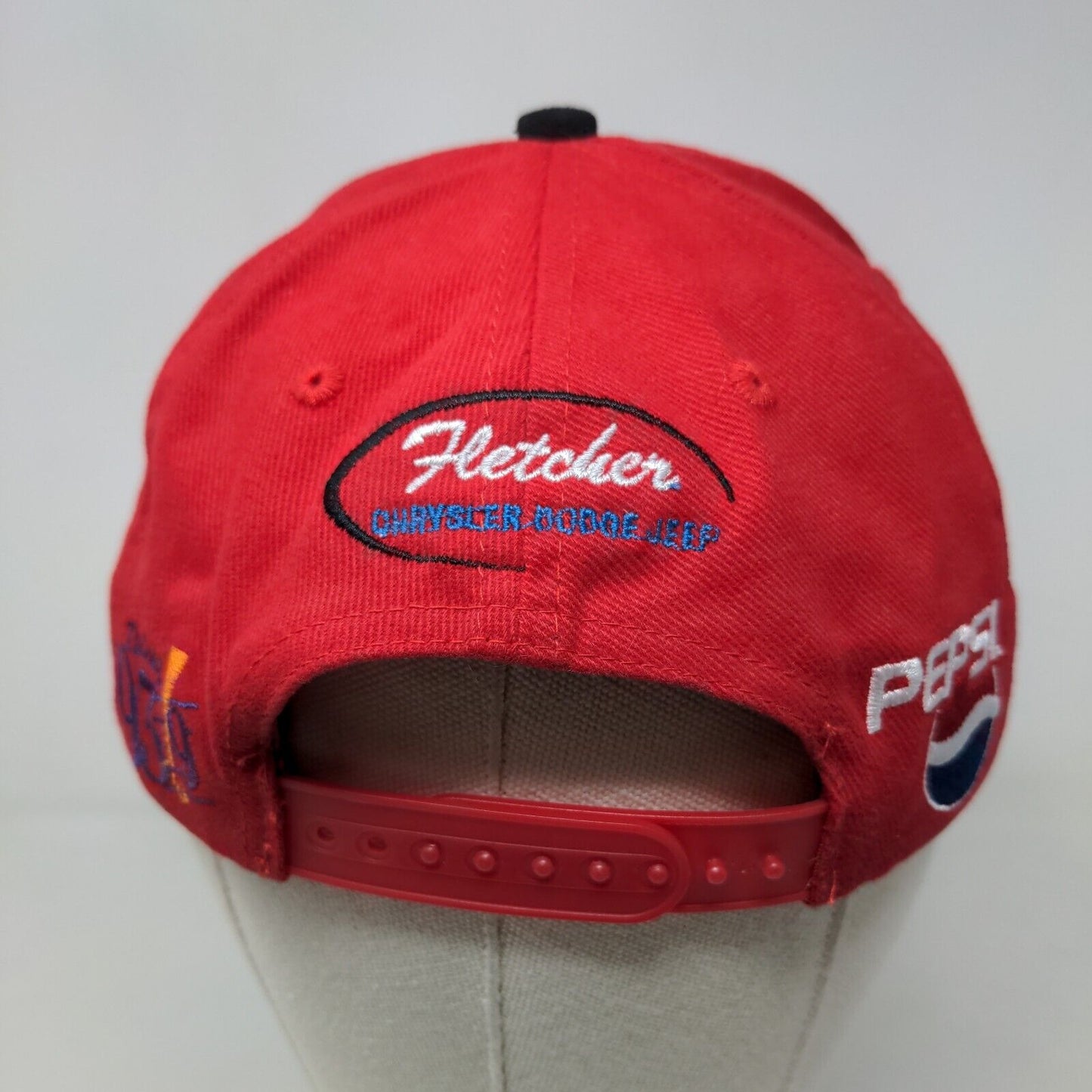 Indianapolis Indians Men's Snapback Hat Red Adjustable Embroidered Logo Pepsi