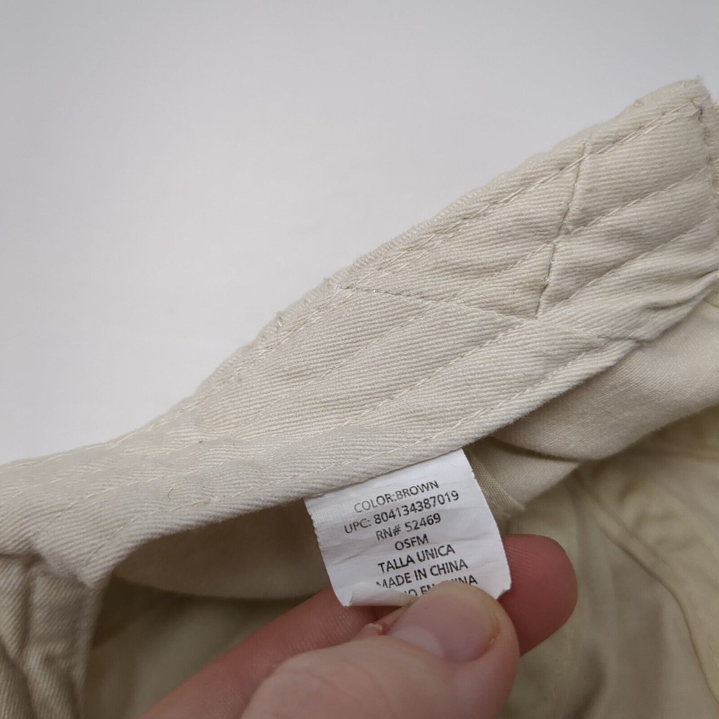 Unbranded Slideback Hat Tan Brown One Size Adjustable Blank 6 Panel
