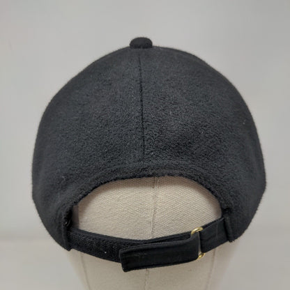 H&M Strapback Hat Solid Black XS/S Adjustable 6 Panel Blank Outdoor