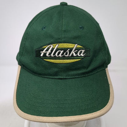 K-Products Alaska Baseball Cap Green One Size Slideback Contrast Brim Piping Hat