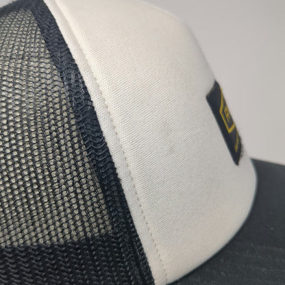 RVCA Trucker Hat Black One Size Mesh Back Snapback Foam Front Logo Patch