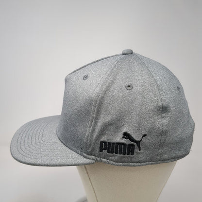Puma 5 Panel Gray Hat One Size Snapback Golf Performance Adjustable Logo Cap