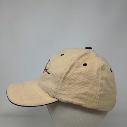 Cecchi Slideback Hat Tan 58 cm Embroidered Adjustable 6 Panel Vent Holes
