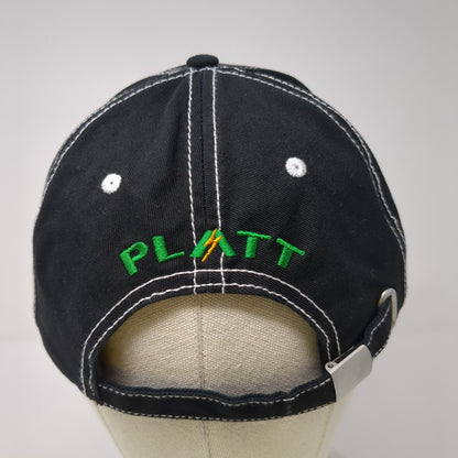 Platt Lightning Slideback Hat Black One Size Adjustable Embroidered