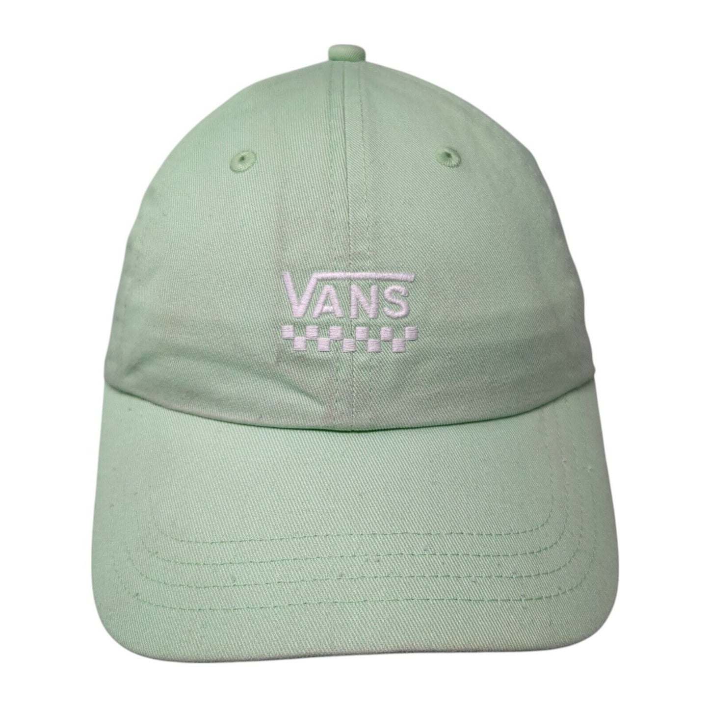 Vans Slideback Hat Green One Size Adjustable Embroidered Solid 6 Panel