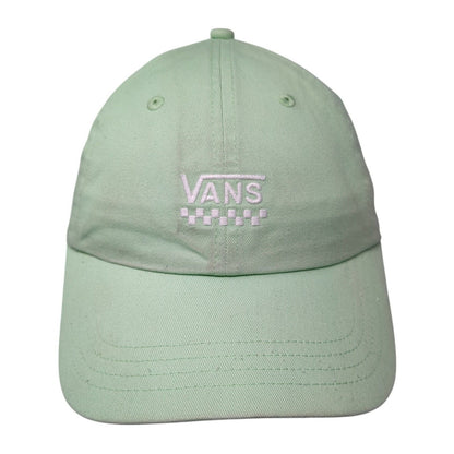 Vans Slideback Hat Green One Size Adjustable Embroidered Solid 6 Panel