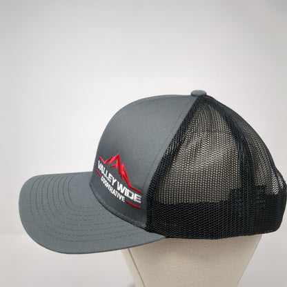 Valley Wide Cooperative Trucker Hat Gray OS Adjustable Mesh Pacific Headwear