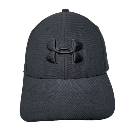 Under Armour Fitted Hat Black L/XL Classic Fit Blitzing Embroidered