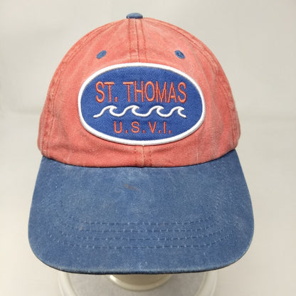 St. Thomas U.S.V.I. Slideback Hat Multi OSFA Adjustable Colorblock