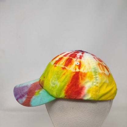 Rabbit Skins Toddler Strapback Hat Multicolor One Size Tie Dye 6 Panel Cotton