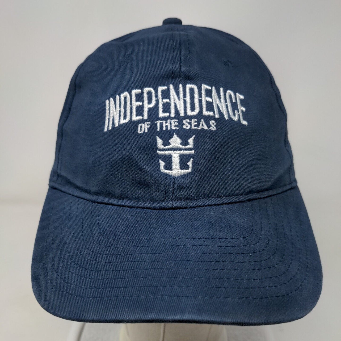 Independence of The Seas Strapback Hat Blue OSFM Adjustable Embroidered Cotton