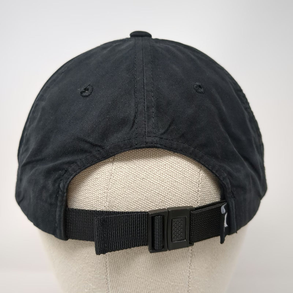 Hurley Baseball Cap Black One Size Tonal Logo Cotton Nylon Blend Slideback Hat