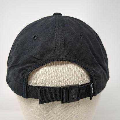 Hurley Baseball Cap Black One Size Tonal Logo Cotton Nylon Blend Slideback Hat