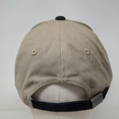 1250M Slideback Hat One Size Tan Embroidered Logo Vent Holes Port Authority