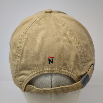 Nautica Baseball Cap Beige One Size Slideback Embroidered Cotton Logo Hat