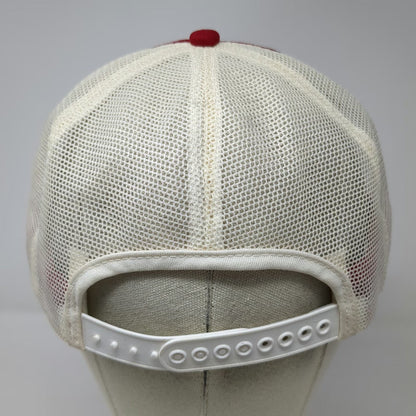 Ozinga Concrete Mixer Truck Red White One Size Trucker Hat Snapback Mesh Cap