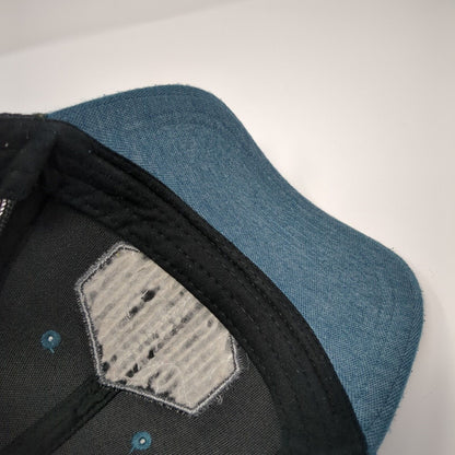 USA Mount Rushmore Snapback Mesh Back Trucker Hat Blue One Size Triangle