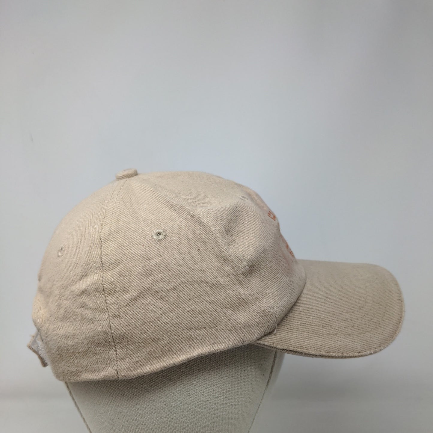 Jordan Strapback Hat Tan 58cm Solid Adjustable Vent Holes 6 Panel Cotton