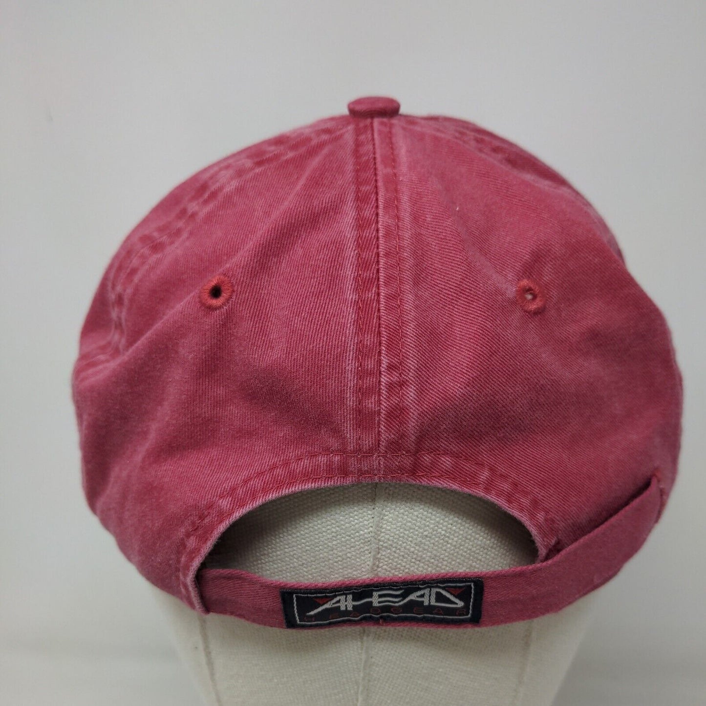 Ahead Men's Slideback Hat Red St Thomas 100% Cotton 1493 Embroidered Logo