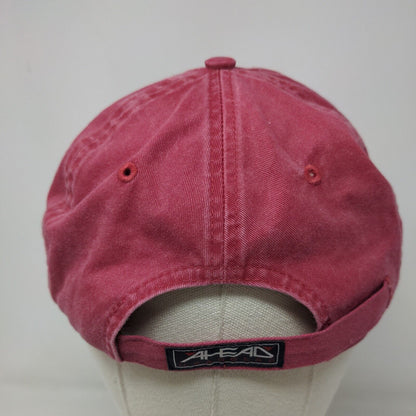 Ahead Men's Slideback Hat Red St Thomas 100% Cotton 1493 Embroidered Logo