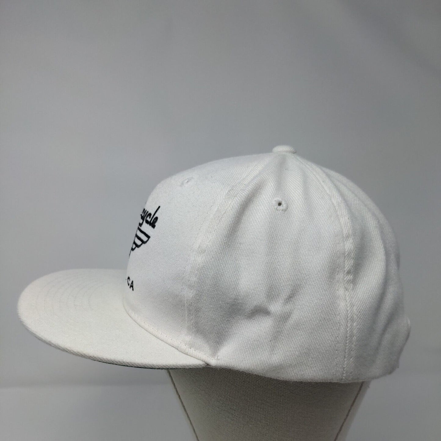 Fast Bicycle San Jose CA Snapback Hat White OSFA Adjustable Embroidered Decky