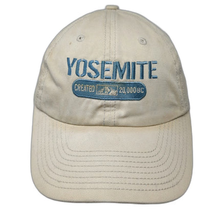 Yosemite National Park Mountain Beige One Size Slideback Baseball Cap Hat