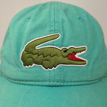 Lacoste Men's Slideback Hat Blue Embroidered Alligator Logo 100% Cotton