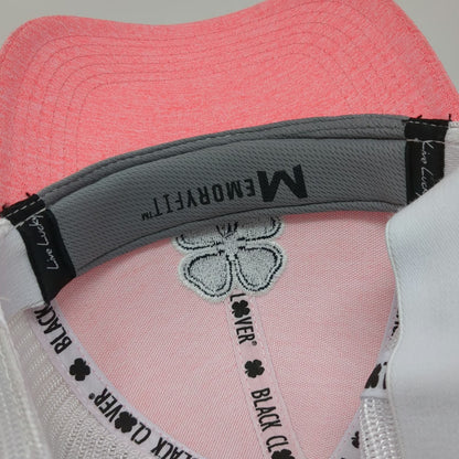 Black Clover Baseball Cap Pink M Mesh Back Fitted Live Lucky Memory Logo Hat