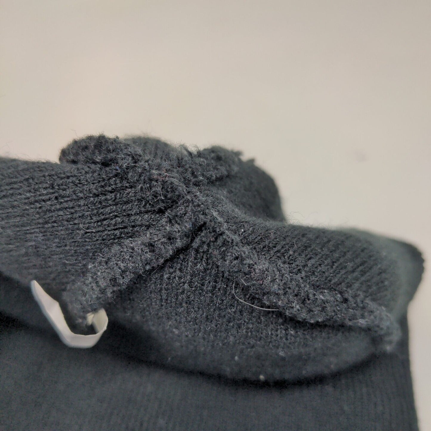 CBDistillery Men's Knit Beanie Hat Black Patch Logo 100% Acrylic