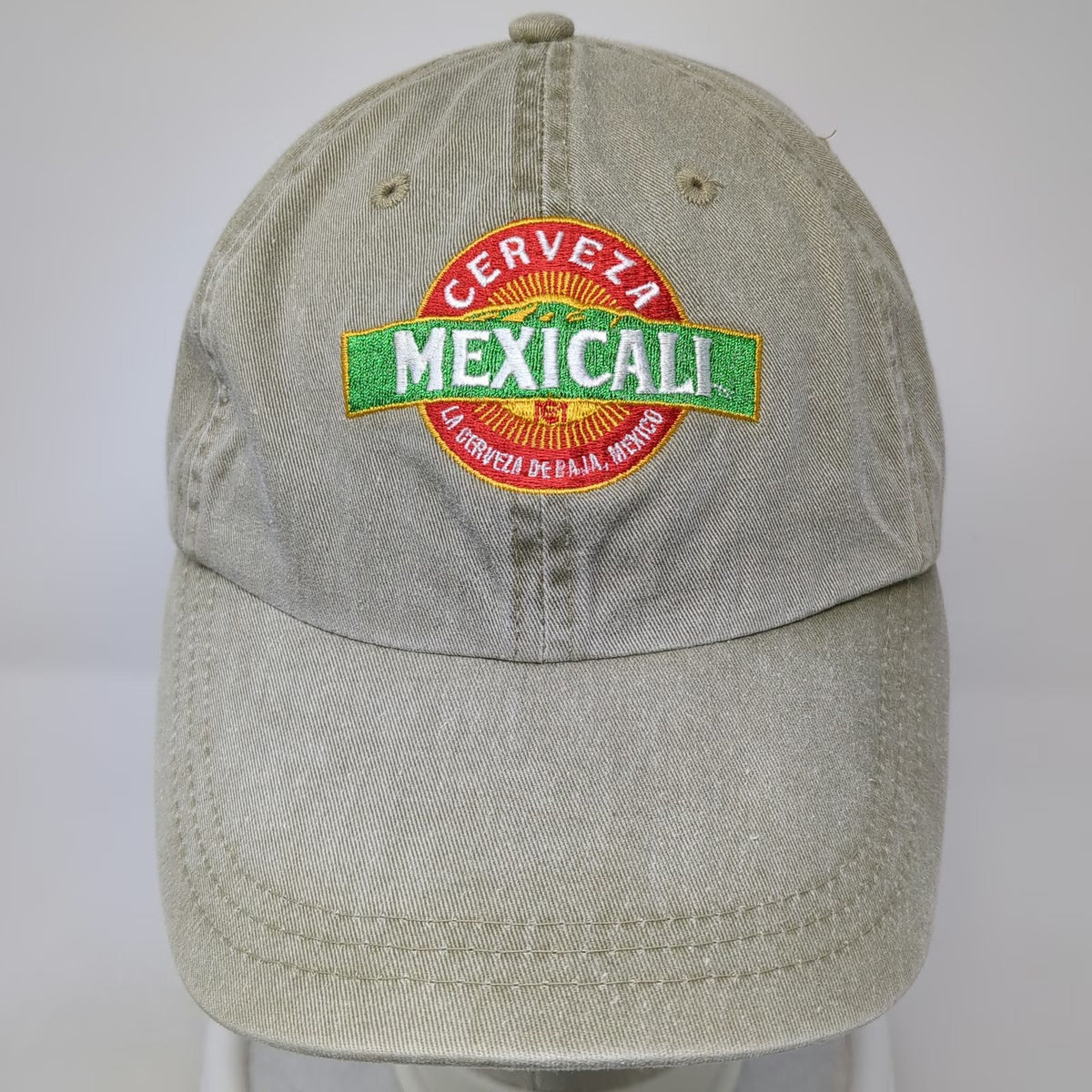 Art Headwear Cerveza Mexicali Beige One Size Baseball Cap Cotton Hat Slideback