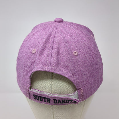 Badlands 1908 South Dakota Strapback Hat Purple One Size Adjustable