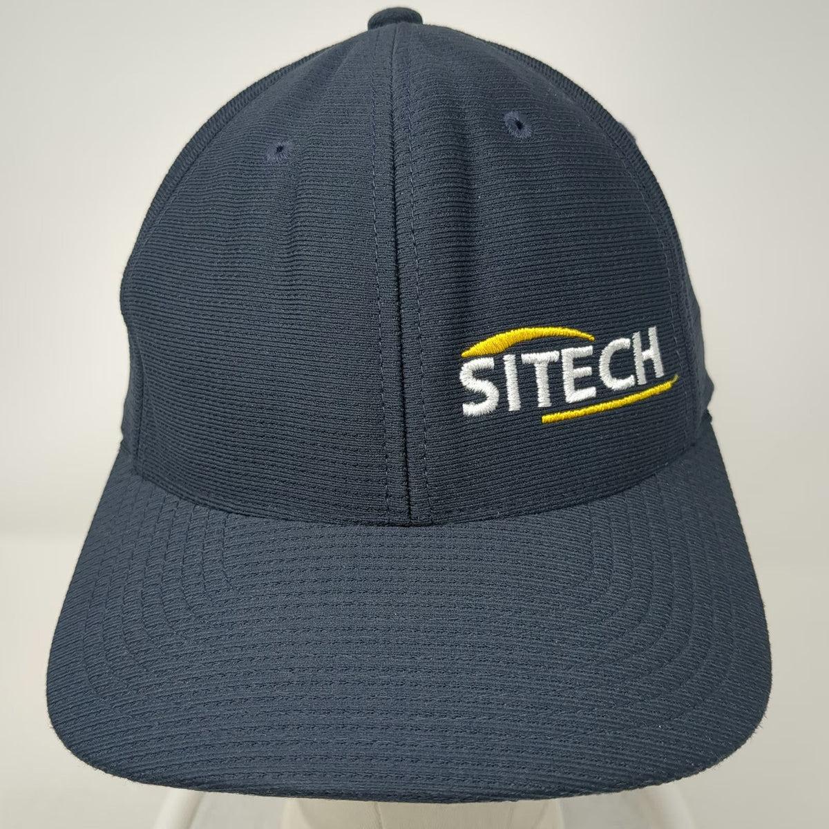 TravisMathew Baseball Cap Blue XL SITECH Construction Technology Fitted Hat