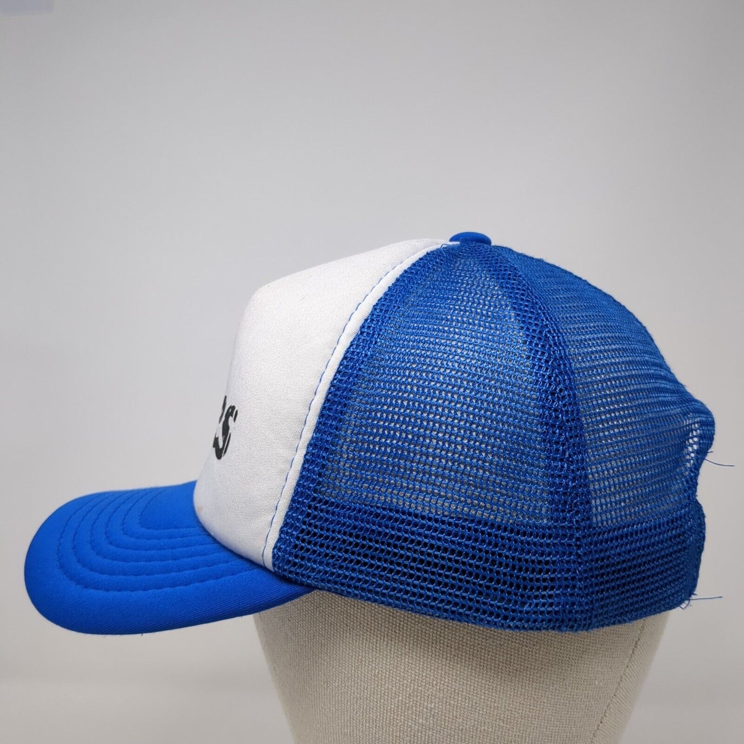 Lakes Snapback Mesh Back Trucker Hat Blue OSFM Colorblock Magic