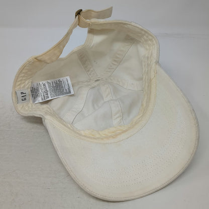 GAP Baseball Cap White One Size Paint Splatter Graphic Adjustable Cotton Hat