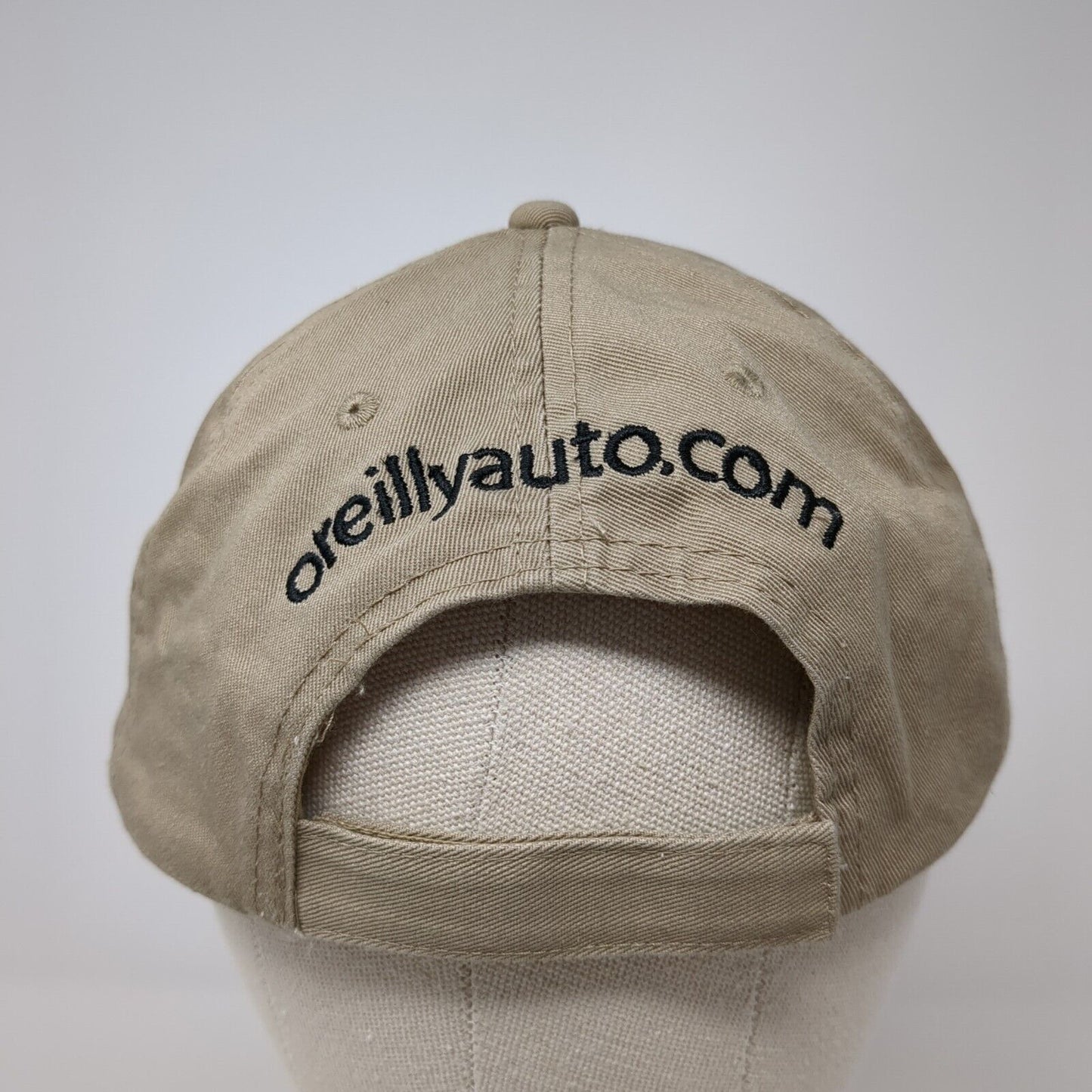 O'Reilly Auto Parts Strapback Hat Tan One Size Adjustable 6 Panel Solid
