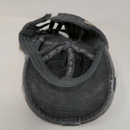 C.C Exclusives Strapback Hat Gray One Size Adjustable Ponytail Criss Cross