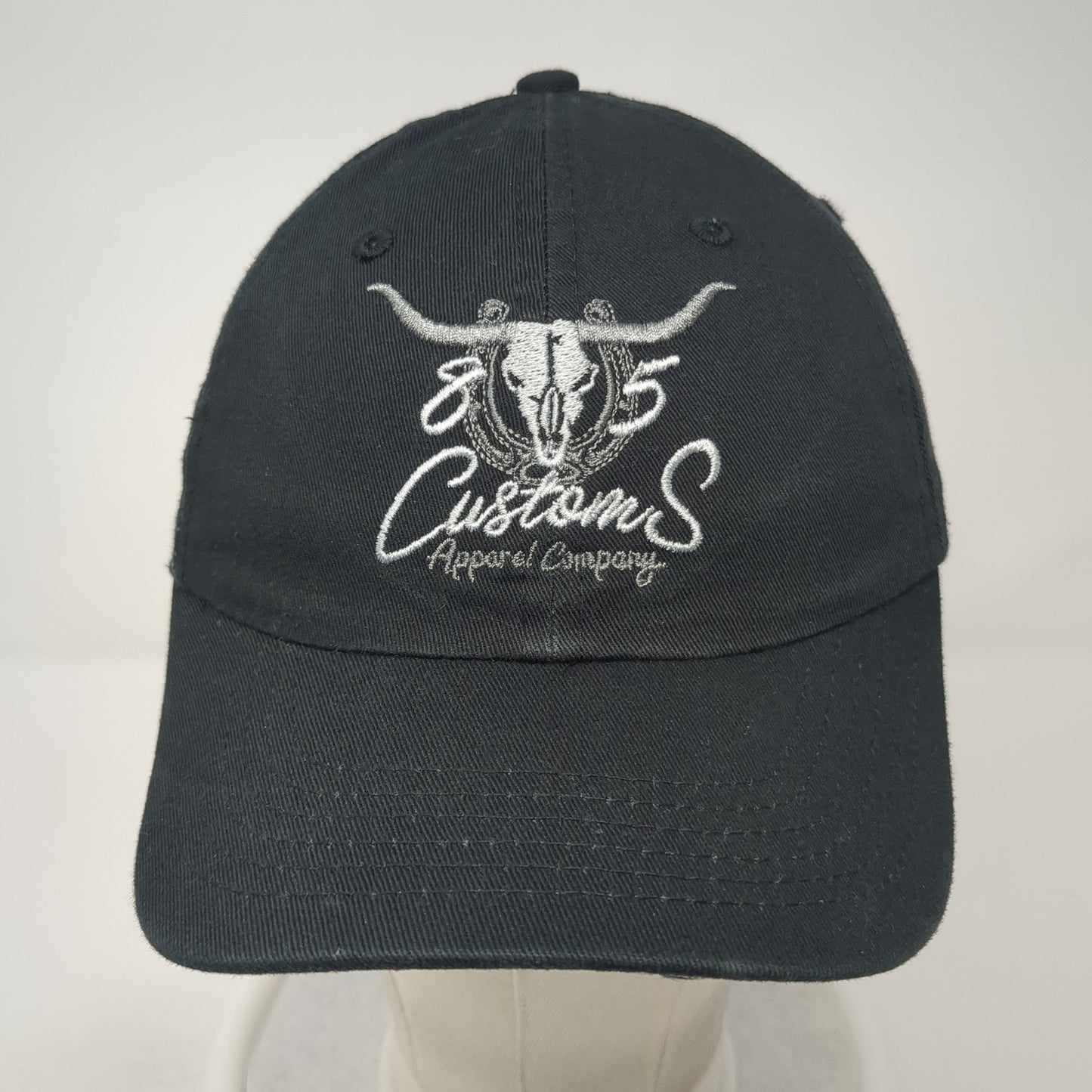 85 Customs Apparel Company Baseball Cap Black Small Adjustable Embroidered