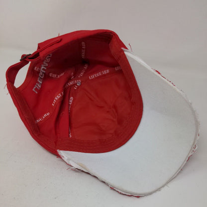 Lifeguard Men's Slideback Hat red Embroidered Logo Polycotton Adjustable