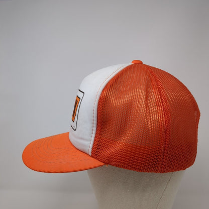 Yellow Snapback Trucker Hat Orange OS Adjustable Mesh Back 6 Panel YoungAn
