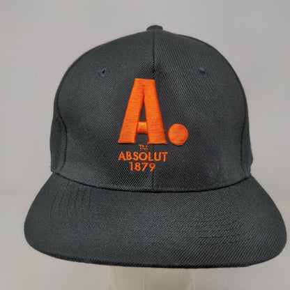 Absolut Vodka Men's Snapback Hat Black Adjustable 100% Acrylic