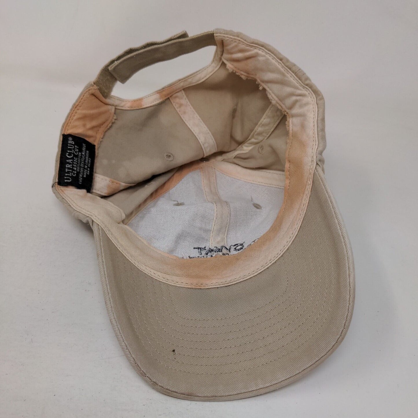 Swat Exterminating Co. Strapback Hat Tan One Size Classic Cut Ultra Club