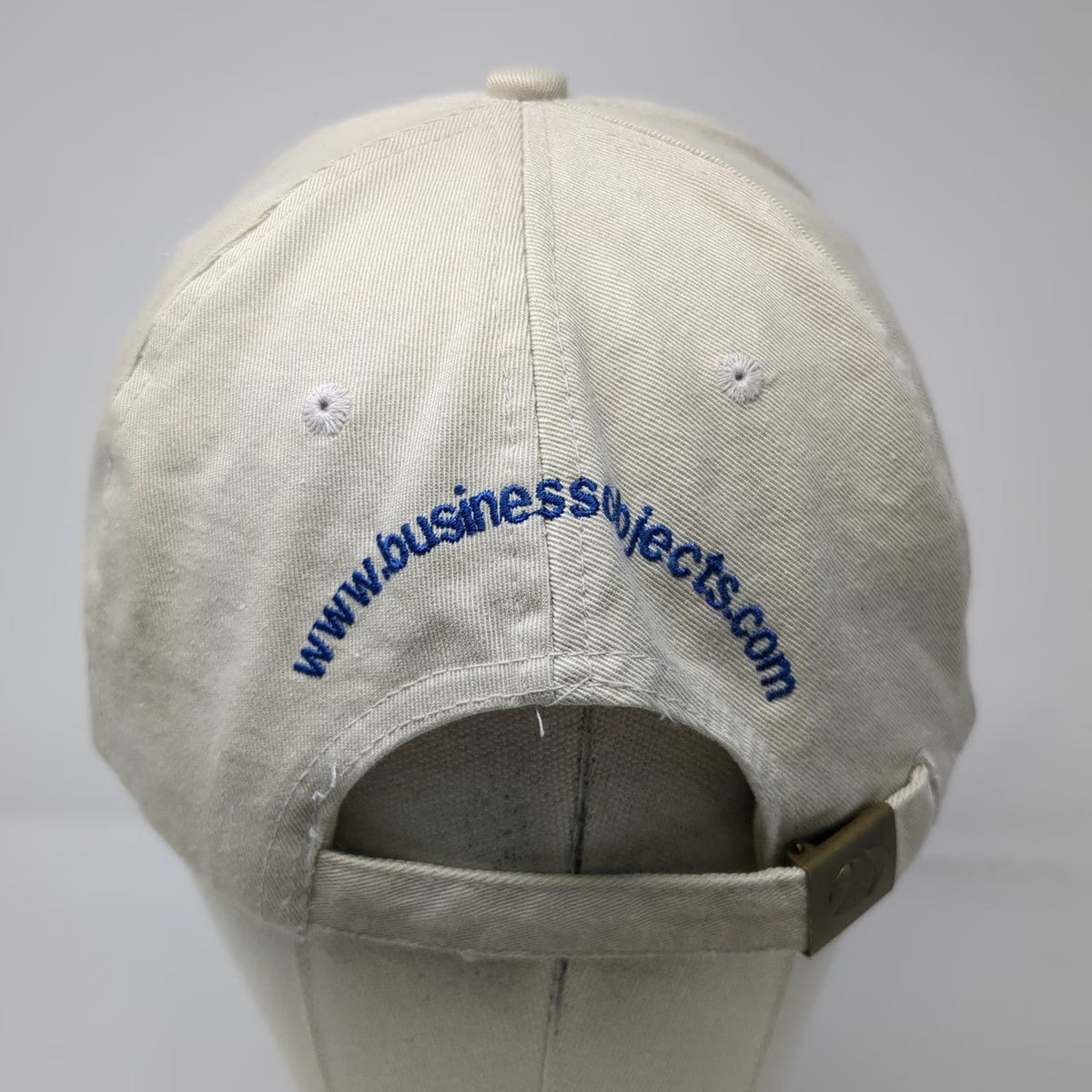 Sportcap Business Objects Beige OSFM Baseball Cap Slideback Hat Corporate Logo