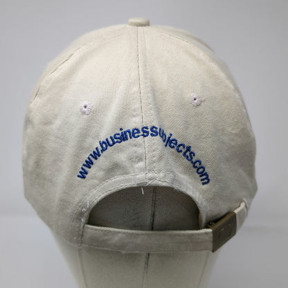 Sportcap Business Objects Beige OSFM Baseball Cap Slideback Hat Corporate Logo
