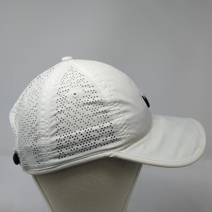 Nike Baseball Cap White One Size Dri-FIT Heritage86 Swoosh Logo Slideback Hat
