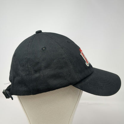 Guess Baseball Cap Black One Size Embroidered Jeans Script Logo Slideback Hat