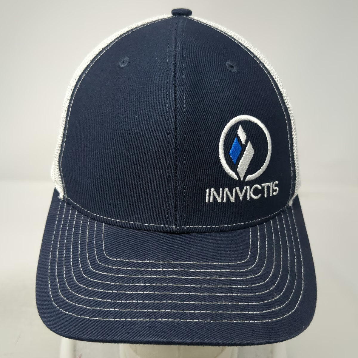 Richardson Trucker Hat Blue White One Size Innvictis Simplot Solutions Snapback