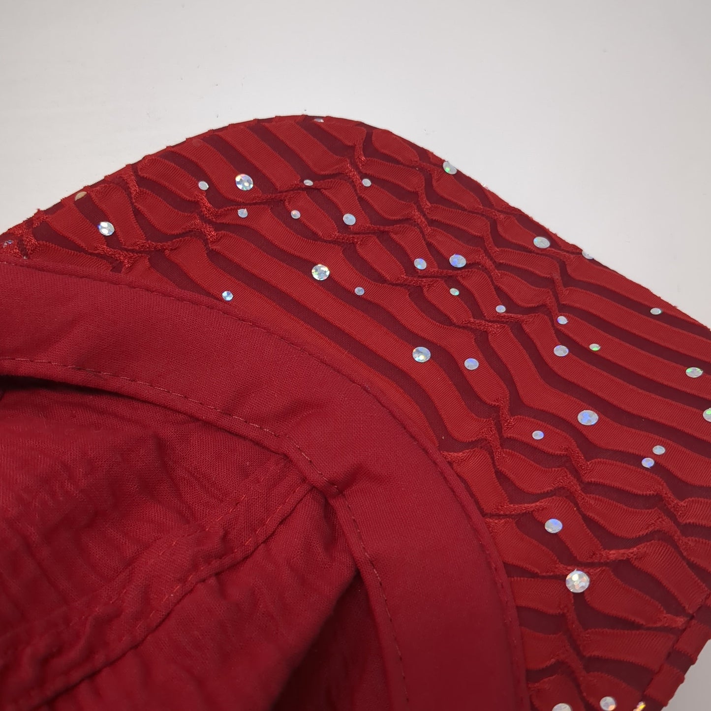 Unbranded Strapback Hat Red One Size Adjustable Sequin Sparkly Outdoor
