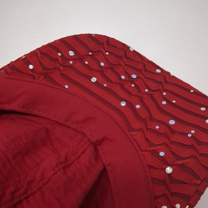 Unbranded Strapback Hat Red One Size Adjustable Sequin Sparkly Outdoor
